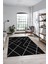 Baskılı Kaymaz Yıkanabilir Çizgili Modern Yolluk Mutfak Halısı Salon Halısı Modern-58-Antrasit 4