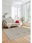 Kilim Desen Baskılı Kaymaz Taban Yıkanabilir Modern Yolluk Salon Halısı MODERN-108-BEJ 5