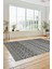 Kilim Desen Özel Tasarım Dijital Kaymaz Yıkanabilir Yolluk Mutfak Salon Halısı Modern-86-Gri 1
