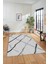 Şık Sade Modern Desenli Dijital Kaymaz Yıkanabilir Yolluk Mutfak Salon Halısı Modern-73-Gri 5