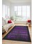 Sade Modern Desen Dijital Kaymaz Yıkanabilir Yolluk Mutfak Salon Halısı Modern-28-Mor 2
