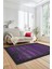 Sade Modern Desen Dijital Kaymaz Yıkanabilir Yolluk Mutfak Salon Halısı Modern-28-Mor 3