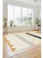 Sade Modern Kilim Desenli Dijital Kaymaz Yıkanabilir Yolluk Mutfak Salon Halısı Modern-75-Krem 2