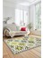Etnik Modern Desenli Dijital Kaymaz Yıkanabilir Yolluk Mutfak Salon Halısı Modern-14-Sarı 4