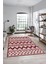 Kilim Desen Baskılı Kaymaz Taban Yıkanabilir Modern Yolluk Salon Halısı MODERN-105-BORDO 1