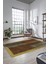 Baskılı Kaymaz Taban Yıkanabilir Modern Şık Yolluk Mutfak Salon Halısı MODERN-107-KAHVE 1