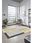 Baskılı Kaymaz Taban Yıkanabilir Modern Şık Yolluk Mutfak Salon Halısı MODERN-107-KREM 1