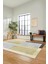 Baskılı Kaymaz Taban Yıkanabilir Modern Şık Yolluk Mutfak Salon Halısı MODERN-107-KREM 3
