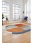 Baskılı Kaymaz Taban Yıkanabilir Modern Şık Oval Yolluk Mutfak Salon Halısı O-MODERN-107-RENKLİ 3