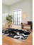 Etnik Modern Desen Dijital Kaymaz Yıkanabilir Yolluk Mutfak Salon Halısı Modern-24-Antrasit 1
