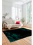 Modern Yaprak Desen Dijital Kaymaz Yıkanabilir Yolluk Mutfak Salon Halısı Modern-26-Turkuaz 3