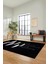 Baskılı Kaymaz Taban Yıkanabilir Modern Yolluk Mutfak Salon Halısı MODERN-112-SİYAH 3
