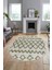 Modern Kilim Desen Dijital Kaymaz Yıkanabilir Oval Yolluk Mutfak Salon Halısı O-Modern-92-Yeşil 5