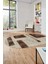 Baskılı Kaymaz Taban Yıkanabilir Modern Oval Yolluk Mutfak Salon Halısı O-Modern-93-Kahve 2