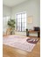 Yaprak Desen Modern Tasarım Dijital Kaymaz Yıkanabilir Yolluk Mutfak Salon Halısı Modern-79-Pembe 5
