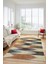 Renkli Desen Baskılı Kaymaz Taban Yıkanabilir Modern Yolluk Salon Halısı MODERN-104-RENKLİ 5