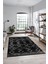 Modern Sade Desen Dijital Kaymaz Yıkanabilir Yolluk Mutfak Salon Halısı Modern-91-Antrasit 1