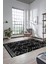 Modern Sade Desen Dijital Kaymaz Yıkanabilir Yolluk Mutfak Salon Halısı Modern-91-Antrasit 2