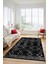 Modern Sade Desen Dijital Kaymaz Yıkanabilir Yolluk Mutfak Salon Halısı Modern-91-Antrasit 5