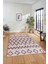 Modern Kilim Desen Dijital Kaymaz Yıkanabilir Yolluk Mutfak Salon Halısı Modern-92-Pembe 3