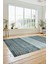 Kilim Desen Özel Tasarım Dijital Kaymaz Yıkanabilir Yolluk Mutfak Salon Halısı Modern-83-Turkuaz 1