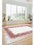 Baskılı Kaymaz Yıkanabilir Modern Sade Desen Yolluk Salon Halısı Modern-48-Pembe 3