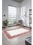 Baskılı Kaymaz Yıkanabilir Modern Sade Desen Yolluk Salon Halısı Modern-48-Pembe 5
