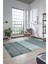 Kilim Desen Özel Tasarım Dijital Kaymaz Yıkanabilir Yolluk Mutfak Salon Halısı Modern-83-Turkuaz 3