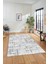 Sade Desen Modern Dijital Kaymaz Yıkanabilir Yolluk Mutfak Salon Halısı Modern-89-Gri 4