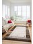 Etnik Baskılı Kaymaz Taban Yıkanabilir Yolluk Mutfak Salon Halısı MODERN-119-KAHVE 4