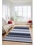 Modern Kilim Desenli Dijital Kaymaz Yıkanabilir Yolluk Mutfak Salon Halısı Modern-18-Lacivert 2