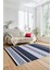 Modern Kilim Desenli Dijital Kaymaz Yıkanabilir Yolluk Mutfak Salon Halısı Modern-18-Lacivert 3