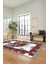 Modern Çiçek Desenli Dijital Kaymaz Yıkanabilir Yolluk Mutfak Salon Halısı Modern-21-Beyaz 1