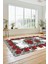 Modern Çiçek Desenli Dijital Kaymaz Yıkanabilir Yolluk Mutfak Salon Halısı Modern-21-Beyaz 5