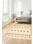 Baskılı Kaymaz Yıkanabilir Şık Kilim Desen Yolluk Mutfak Halısı Salon Halısı Modern-65-Krem 1