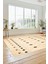 Baskılı Kaymaz Yıkanabilir Şık Kilim Desen Yolluk Mutfak Halısı Salon Halısı Modern-65-Krem 2