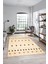 Baskılı Kaymaz Yıkanabilir Şık Kilim Desen Yolluk Mutfak Halısı Salon Halısı Modern-65-Krem 3