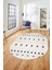 Baskılı Kaymaz Yıkanabilir Şık Kilim Desen Oval Yolluk Halısı Salon Halısı O-Modern-65-Renkli 5