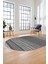 Modern Kilim Dijital Kaymaz Yıkanabilir Oval Yolluk Mutfak Salon Halısı O-Modern-17-Gri 1