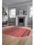 Modern Kilim Dijital Kaymaz Yıkanabilir Oval Yolluk Mutfak Salon Halısı O-Modern-17-Pembe 3