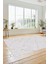 Şık Sade Modern Desenli Dijital Kaymaz Yıkanabilir Mutfak Yolluk Salon Halısı Modern-72-Krem 2