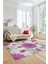 Baskılı Kaymaz Yıkanabilir Koridor Halısı Mutfak Halısı Salon Halısı Modern-45-Mor 2