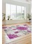 Baskılı Kaymaz Yıkanabilir Koridor Halısı Mutfak Halısı Salon Halısı Modern-45-Mor 4