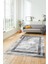 Baskılı Kaymaz Yıkanabilir Modern Mermer Desen Yolluk Salon Halısı Modern-46-Gümüş 2
