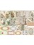 Vintage Temalı Etiket Seti (20X30 cm 1 Set) 1
