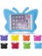 Apple iPad 8. Nesil 10.2 Inç 2020 Kelebek Standlı Renkli Slikon Çocuk Tablet Kılıfı + Nano Ekran Koruyucu A2430 A2429 A2428 A2270 Seri 3