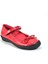 F.213 Hakiki Deri Kırmızı Cırtlı Kız Çocuk Okul Babet Ayakkabı 2