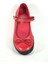 F.213 Hakiki Deri Kırmızı Cırtlı Kız Çocuk Okul Babet Ayakkabı 3