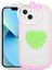 iPhone 13 - Uyumlu Kedi Figürlü Transparan Pop Soketli Gkm Ritmik Kapak-Yeşil 1