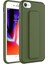 iPhone Se 2022 - Uyumlu Gkm Qstand Kapak-Koyu Yeşil 1